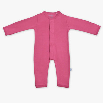 berry wine organic cotton magnetic coverall