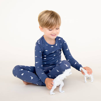 dino CloudStretch™ magnetic kids pajama set