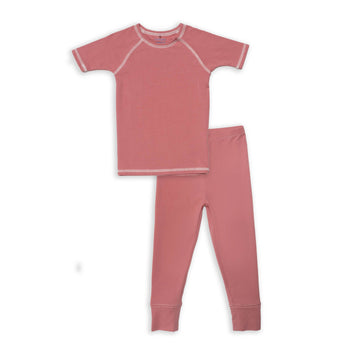 pink buff CloudStretch™ magnetic kids pajama set