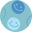 blue smile shine modal reversible baby blanket