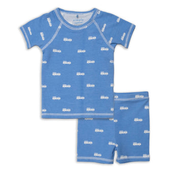 trucks Cloudstretch™ magnetic toddler pajama shortie set