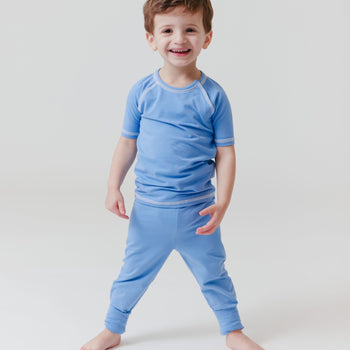utah sky CloudStretch™ magnetic kids pajama set