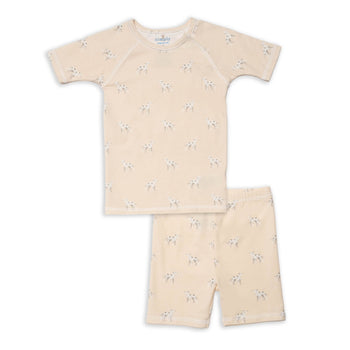dalmation CloudStretch™ magnetic kids pajama shortie set