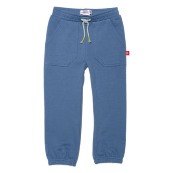colonial blue french terry jogger pant