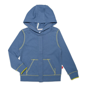 colonial blue french terry magnetic hoodie